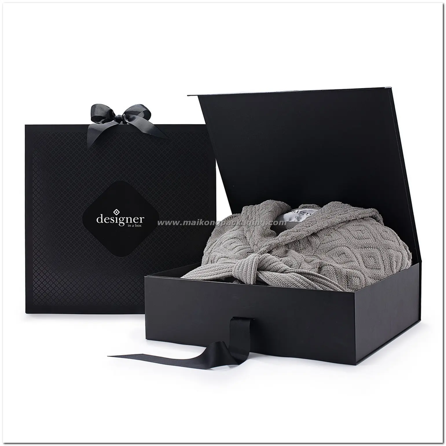 Maikong Custom Black Cardboard Box for Clothing 29