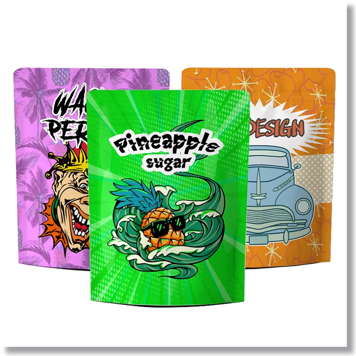 Custom Mylar Bags Wholesale Pouch Childproof Mylar Packaging Bags from MAIKONG